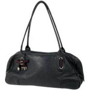 Gucci Princy Shoulder Bag Handbag Sherry Leather Black